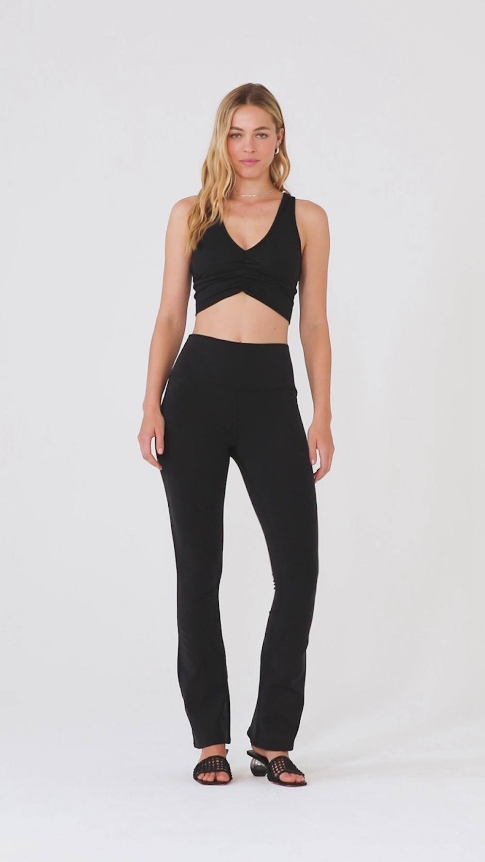 Leggins Alo Yoga Airbrush High-Waist Bootcut Mujer Espresso | España  AUPT-27981
