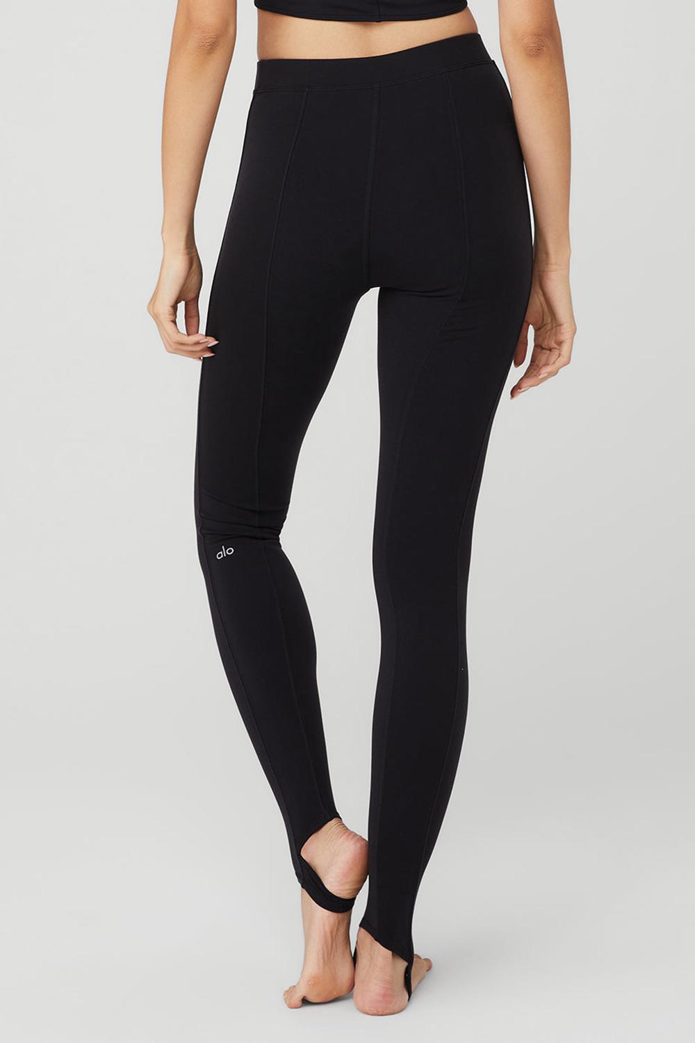 Leggins Alo Yoga Airbrush High-Waist Enso Mujer Negras | España  DHSQ-71583