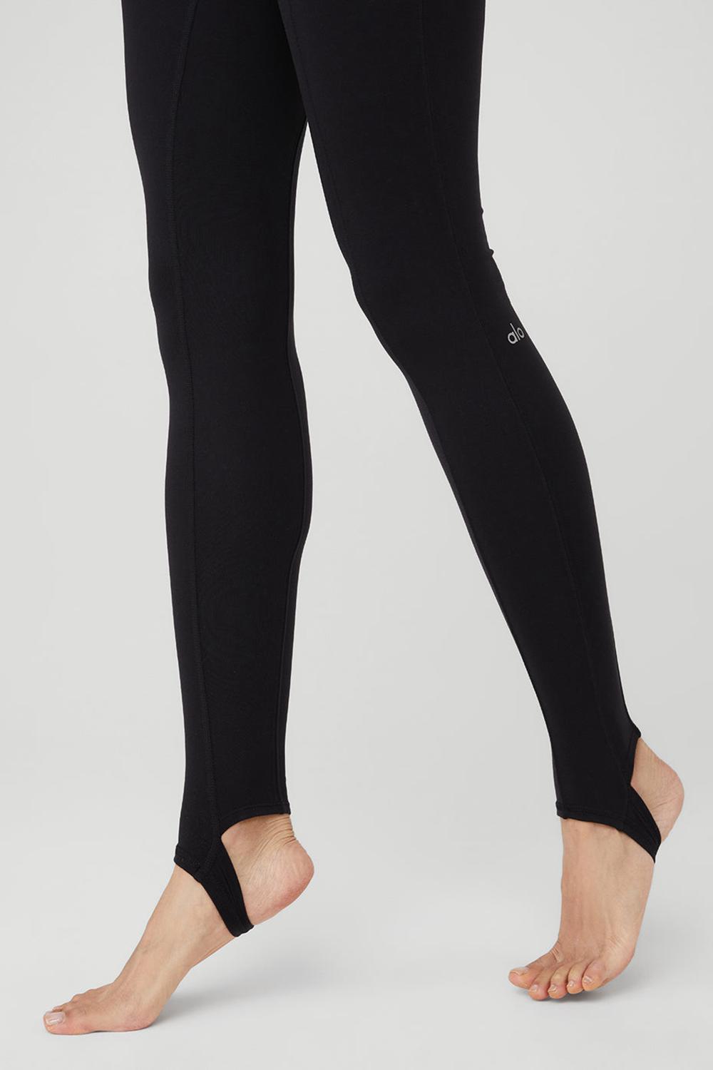 Leggins Alo Yoga Airbrush High-Waist Enso Mujer Negras | España  DHSQ-71583