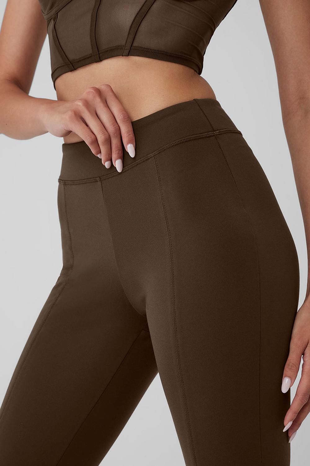 Leggins Alo Yoga Airbrush High-Waist Flutter Mujer Espresso | España  YSVD-09162