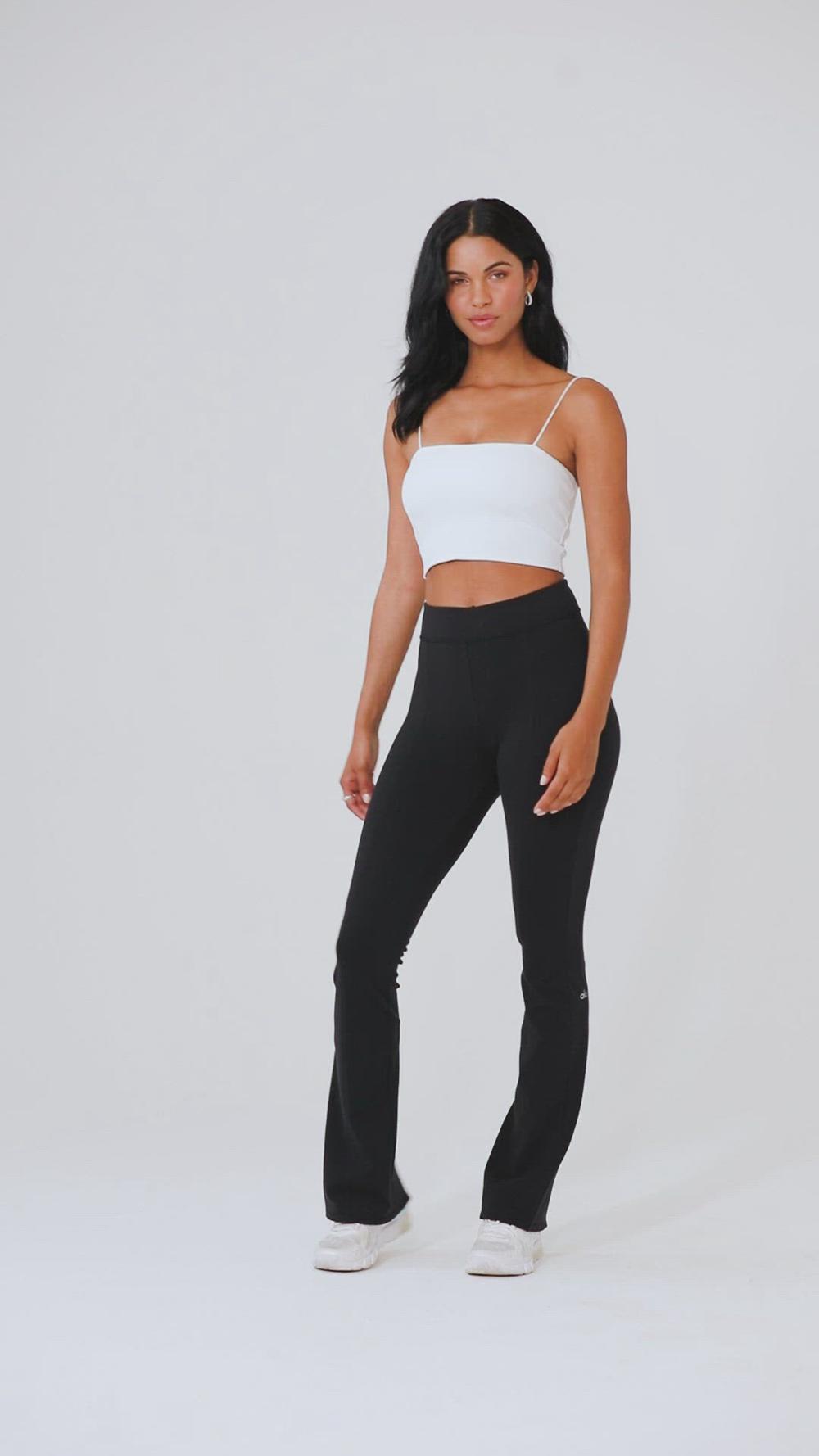 Leggins Alo Yoga Airbrush High-Waist Kick-Back Mujer Negras | España  MWDP-79453