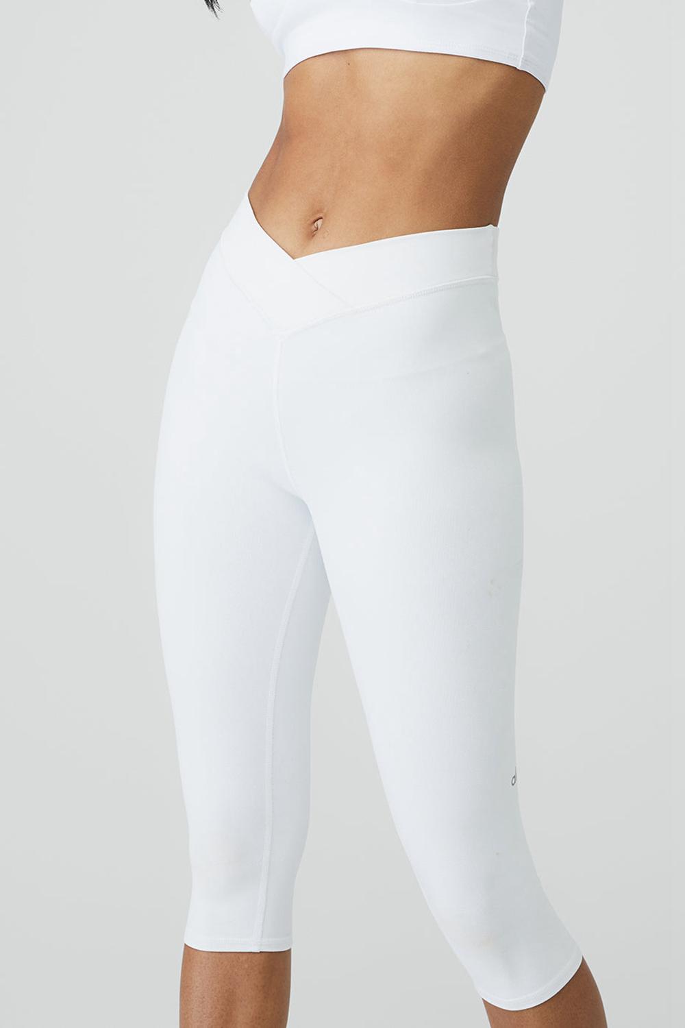 Leggins Alo Yoga Airbrush V-Cut Defineri Mujer Blancas | España  XZYB-74963
