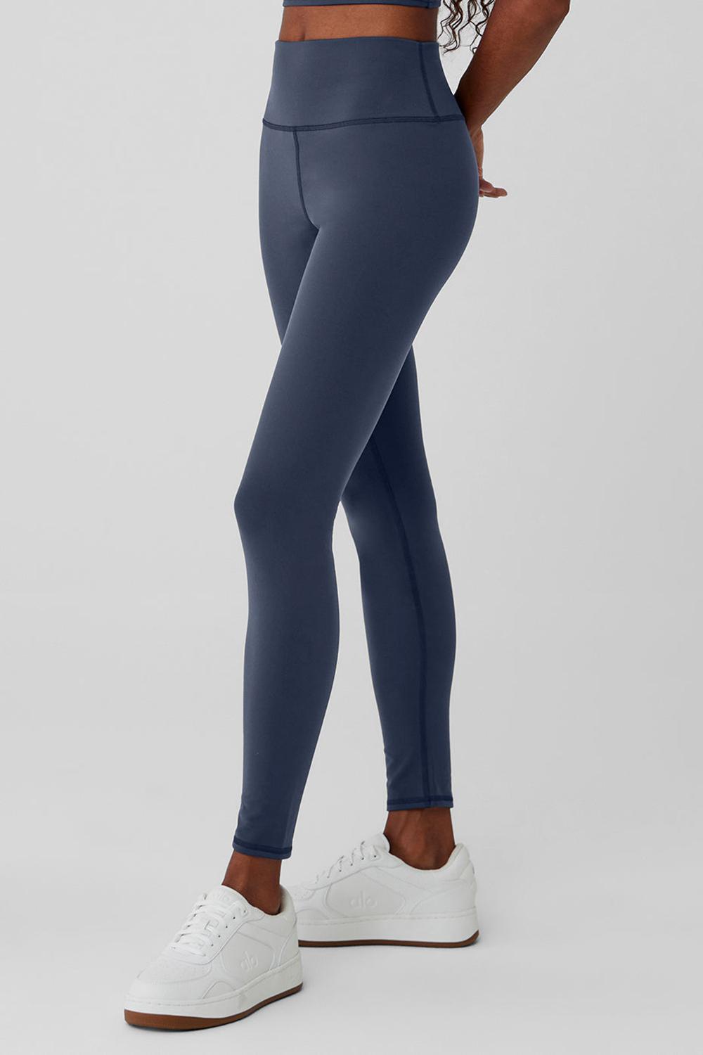 Leggins Alo Yoga Airbrush Winter Warm High-Waist Nocturne Mujer Azul Marino | España  ECSR-71542