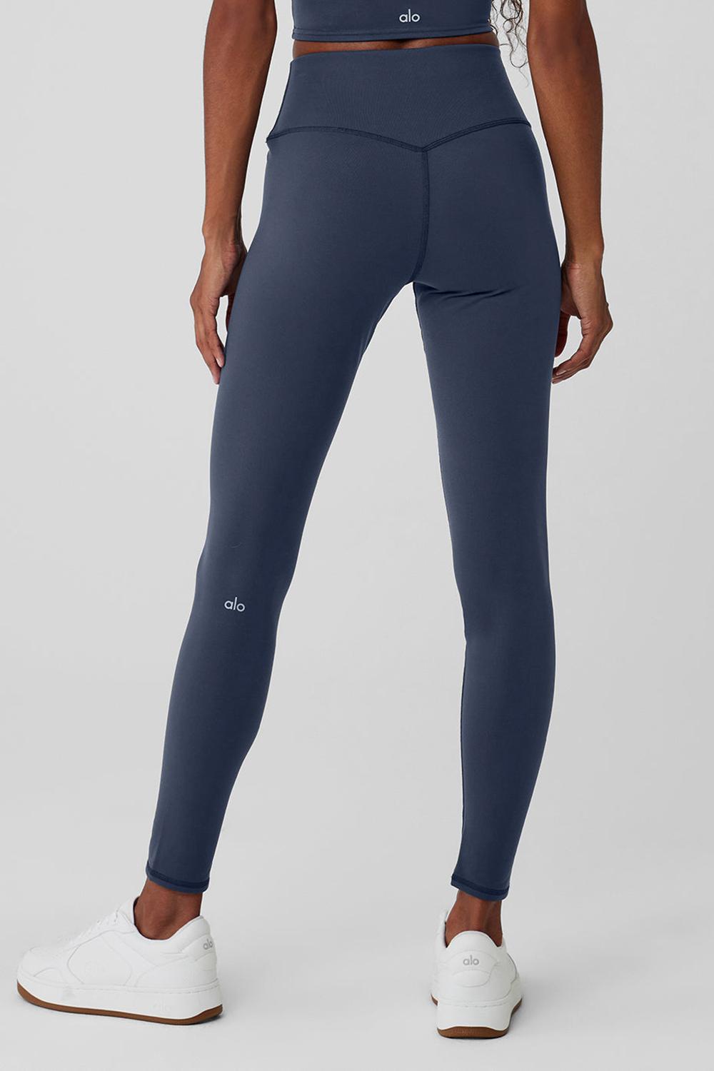 Leggins Alo Yoga Airbrush Winter Warm High-Waist Nocturne Mujer Azul Marino | España  ECSR-71542