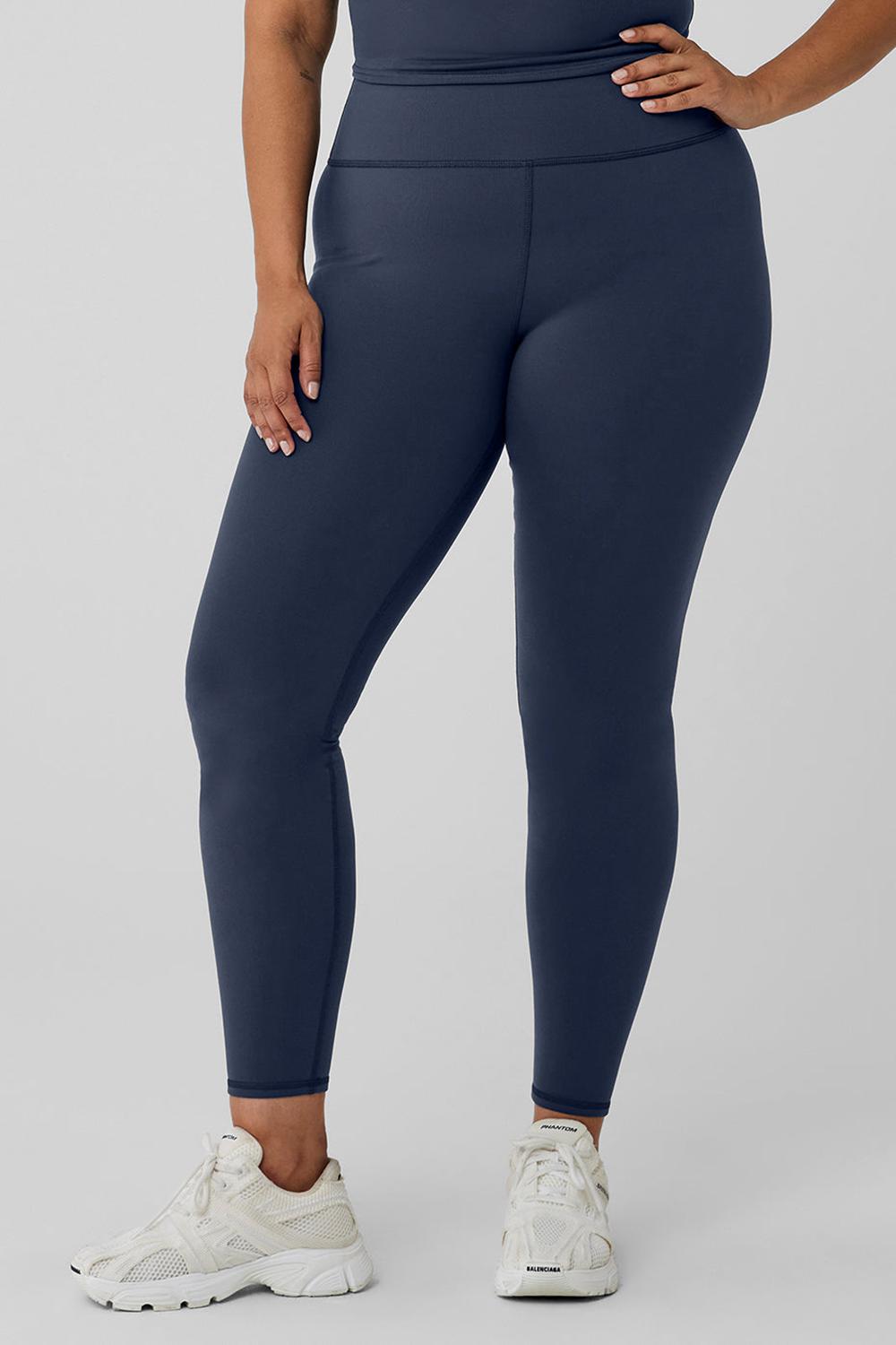 Leggins Alo Yoga Airbrush Winter Warm High-Waist Nocturne Mujer Azul Marino | España  ECSR-71542