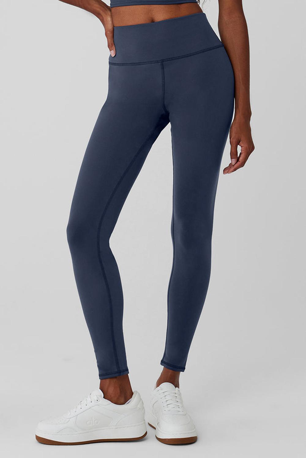 Leggins Alo Yoga Airbrush Winter Warm High-Waist Nocturne Mujer Azul Marino | España  ECSR-71542