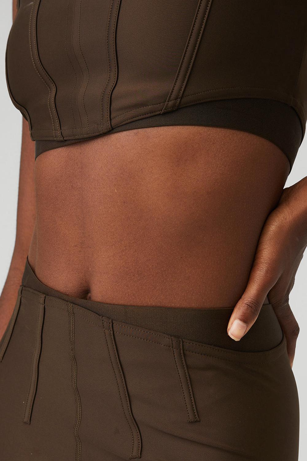 Leggins Alo Yoga Airlift High-Waist 7/8 Corset Mujer Espresso | España  BKZE-86950