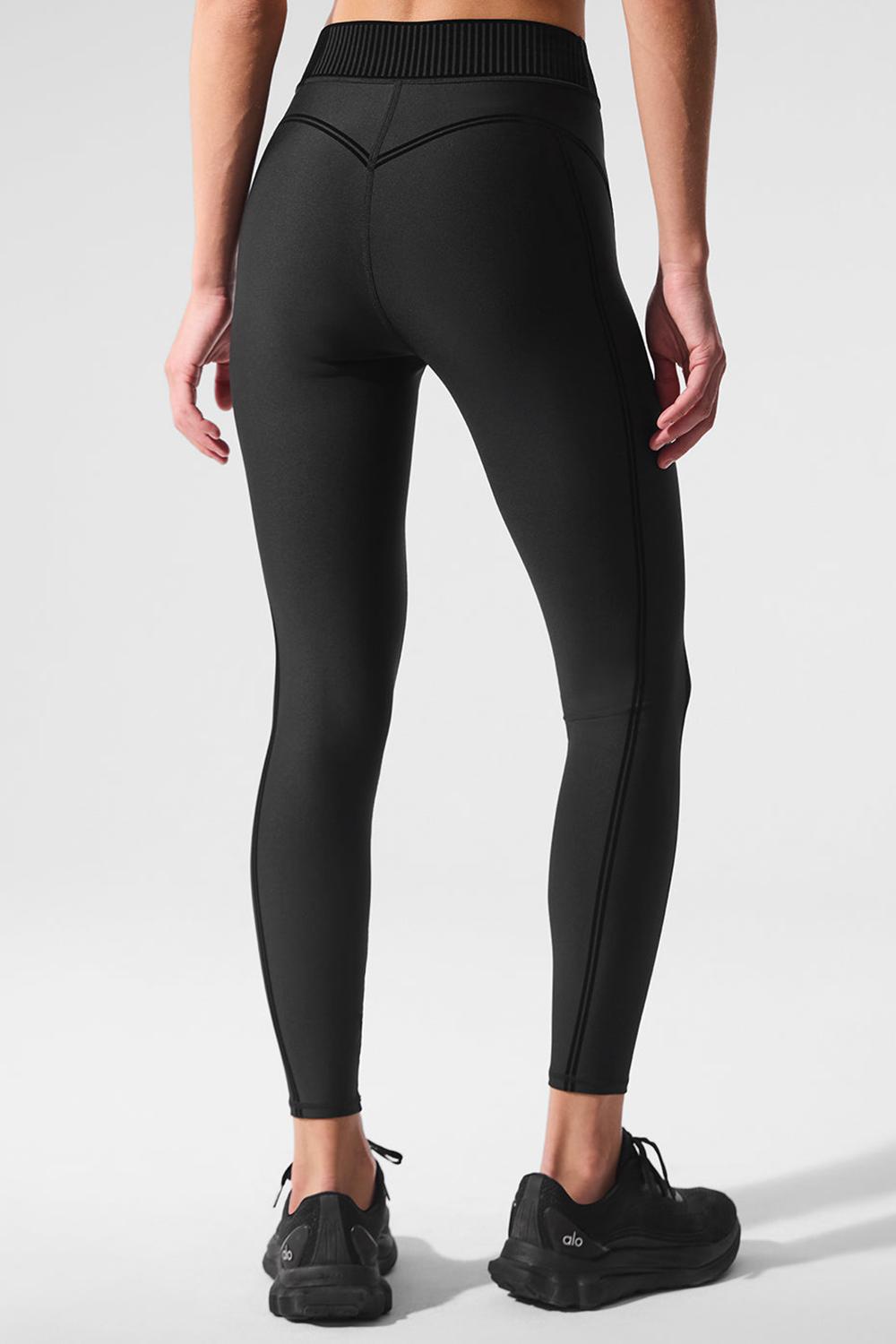 Leggins Alo Yoga Airlift High-Waist 7/8 Line Up Mujer Negras | España  AGYF-79853
