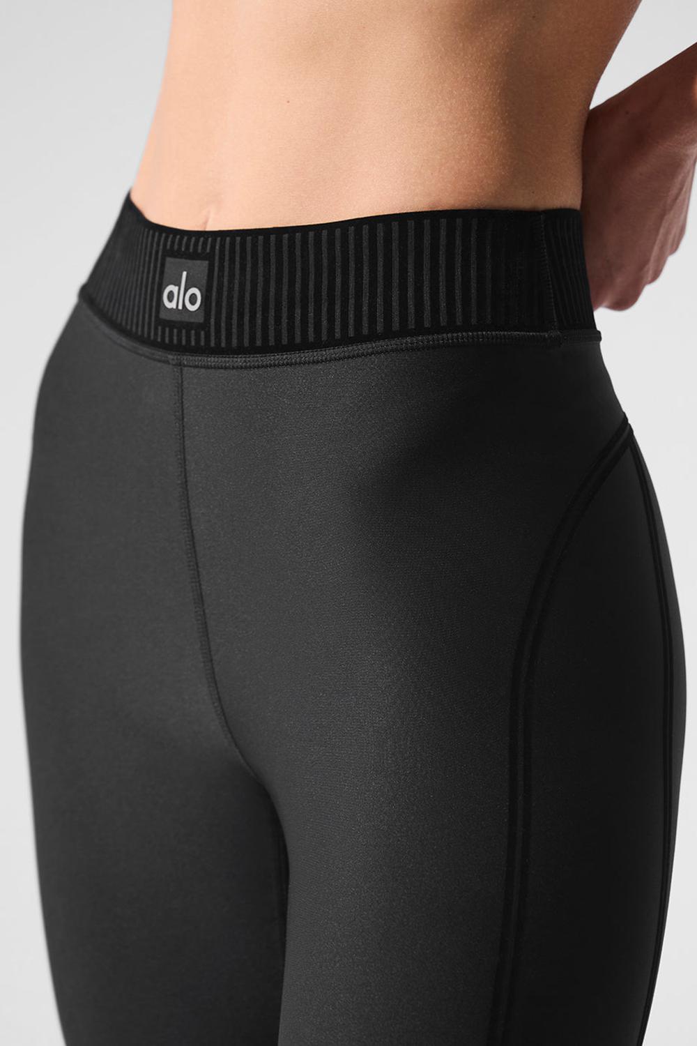 Leggins Alo Yoga Airlift High-Waist 7/8 Line Up Mujer Negras | España  AGYF-79853
