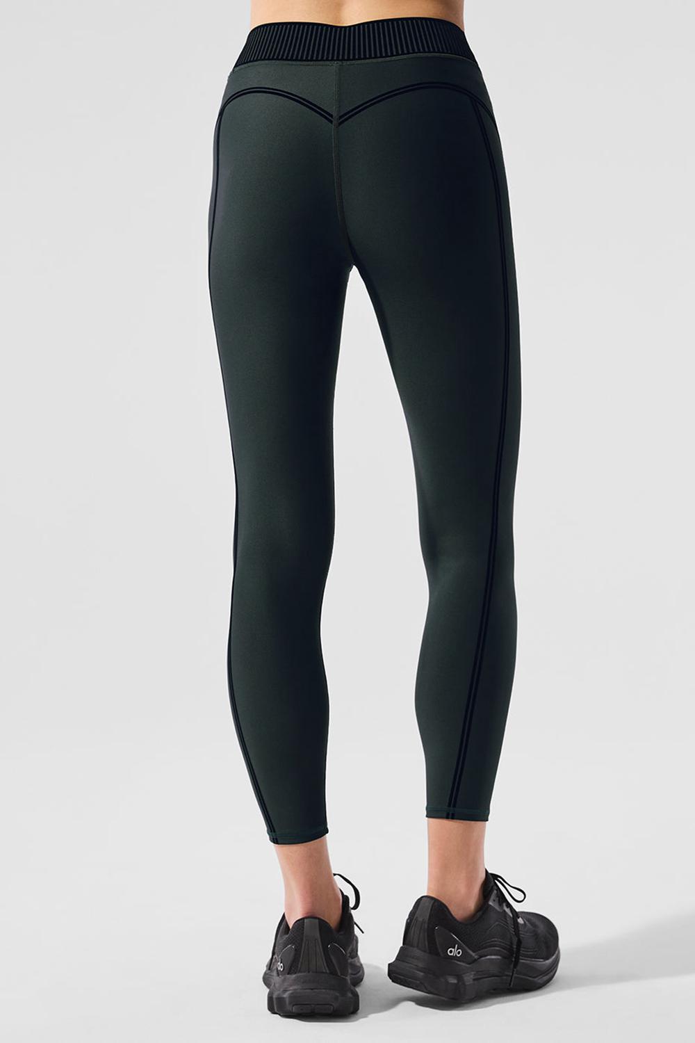 Leggins Alo Yoga Airlift High-Waist 7/8 Line Up Mujer Verde | España  ULSO-48127