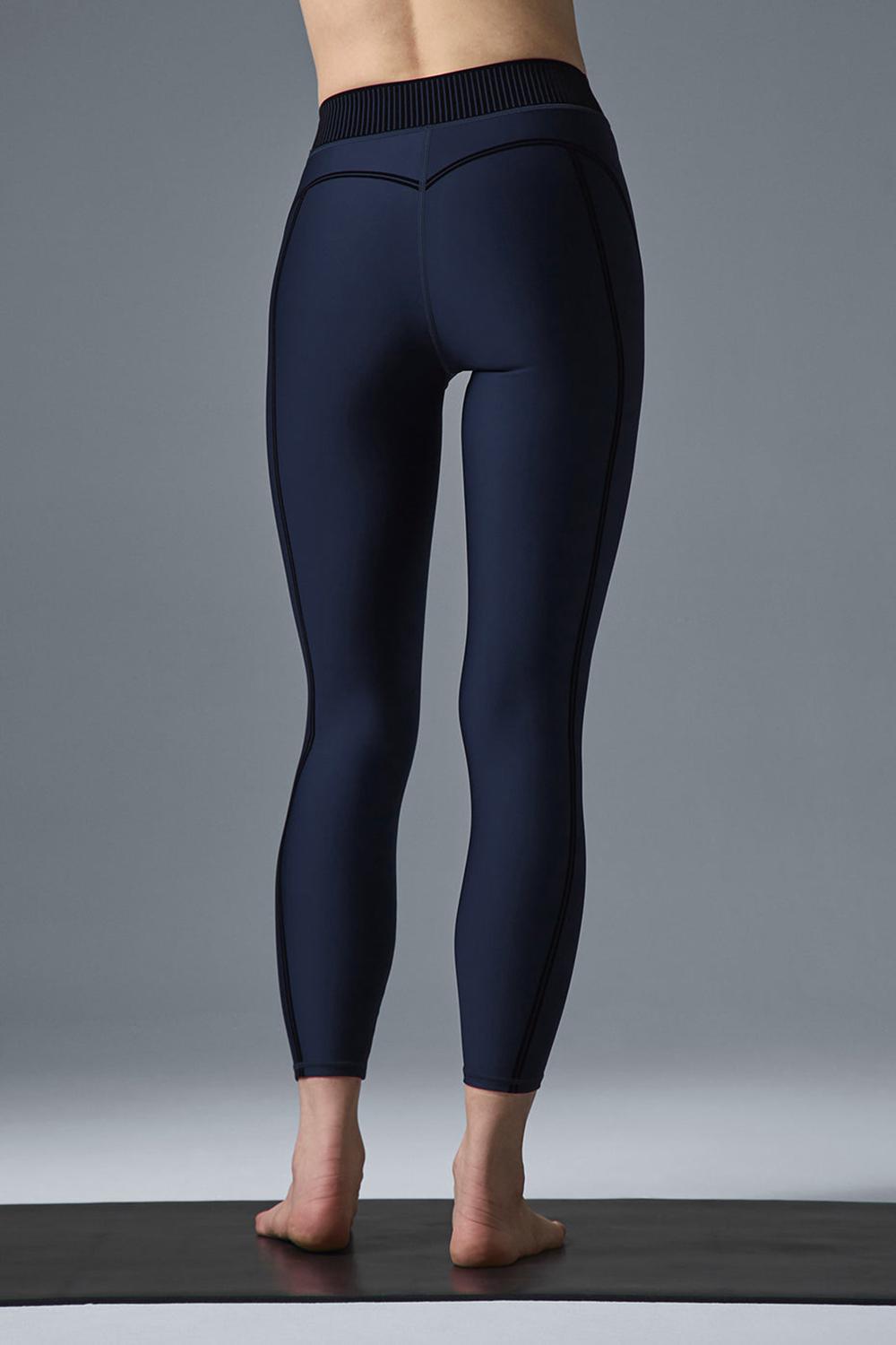 Leggins Alo Yoga Airlift High-Waist 7/8 Line Up Mujer Azul Marino | España  IEKO-08749