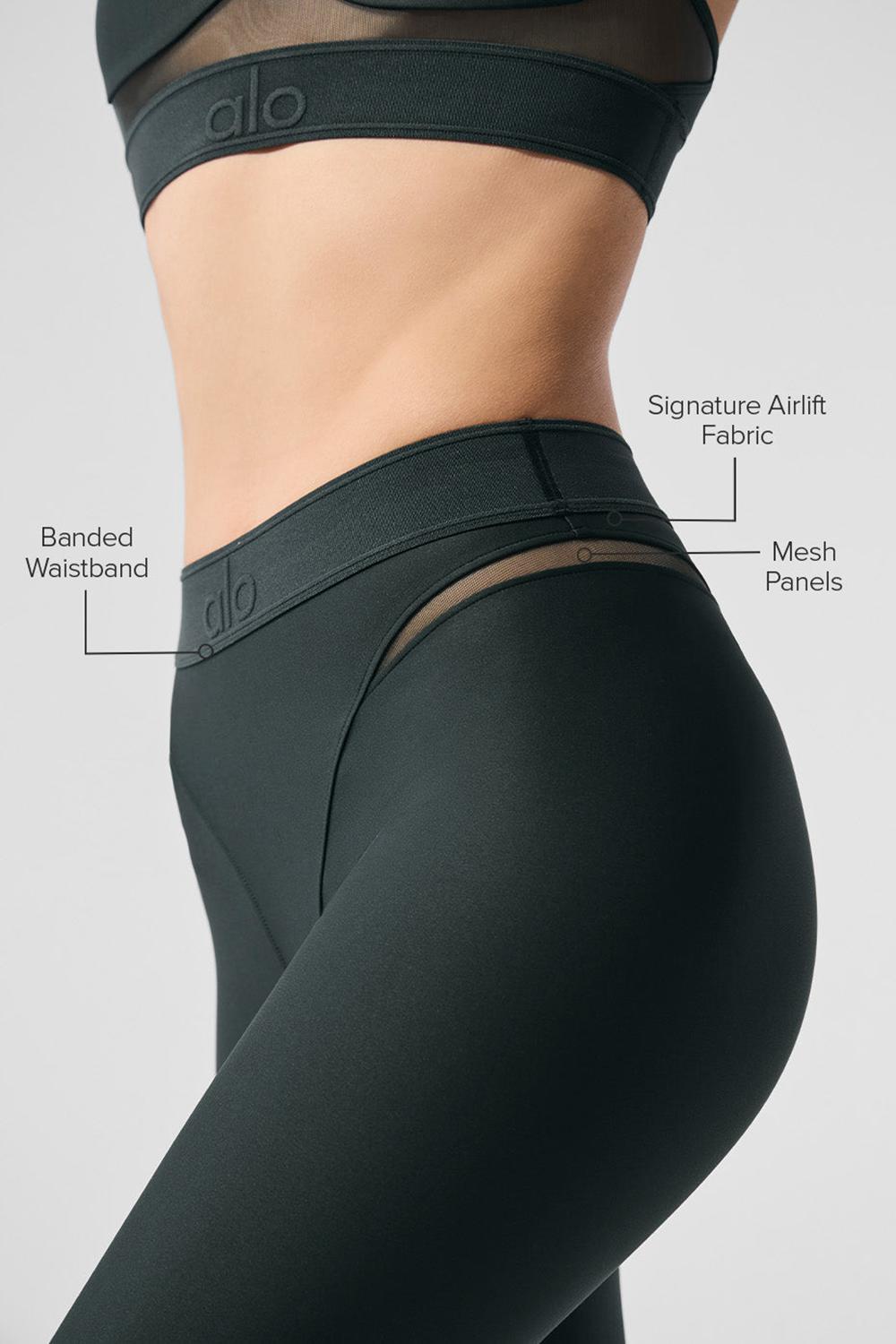 Leggins Alo Yoga Airlift High-Waist 7/8 Rebel Mujer Verde | España  PBMN-82316