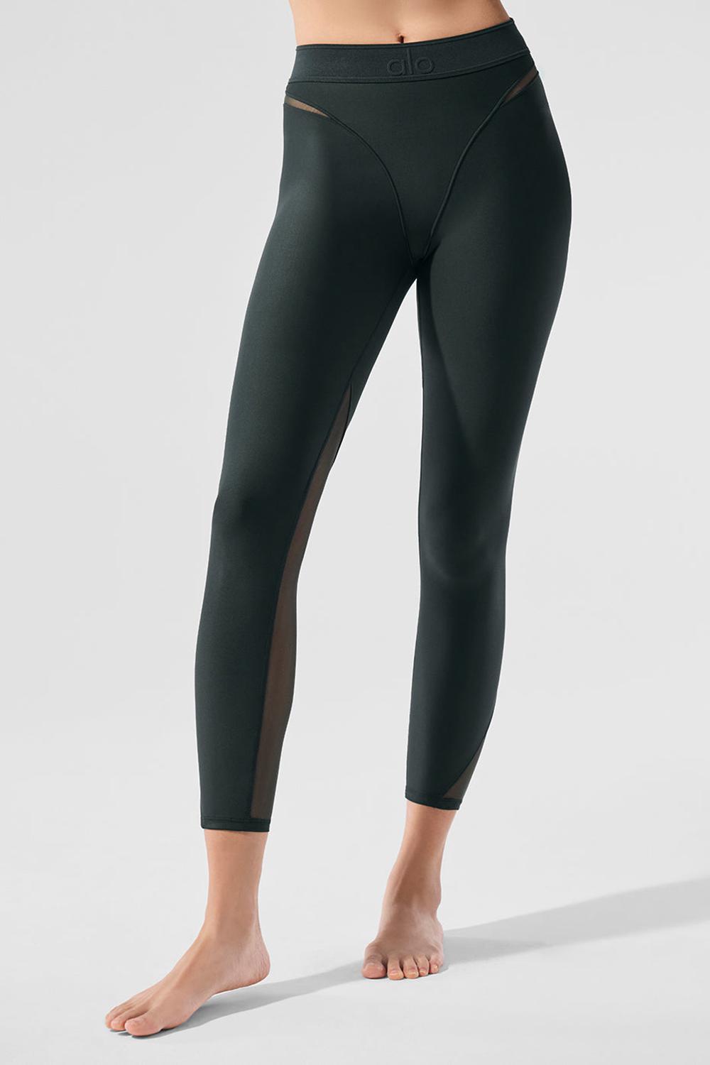 Leggins Alo Yoga Airlift High-Waist 7/8 Rebel Mujer Verde | España  PBMN-82316