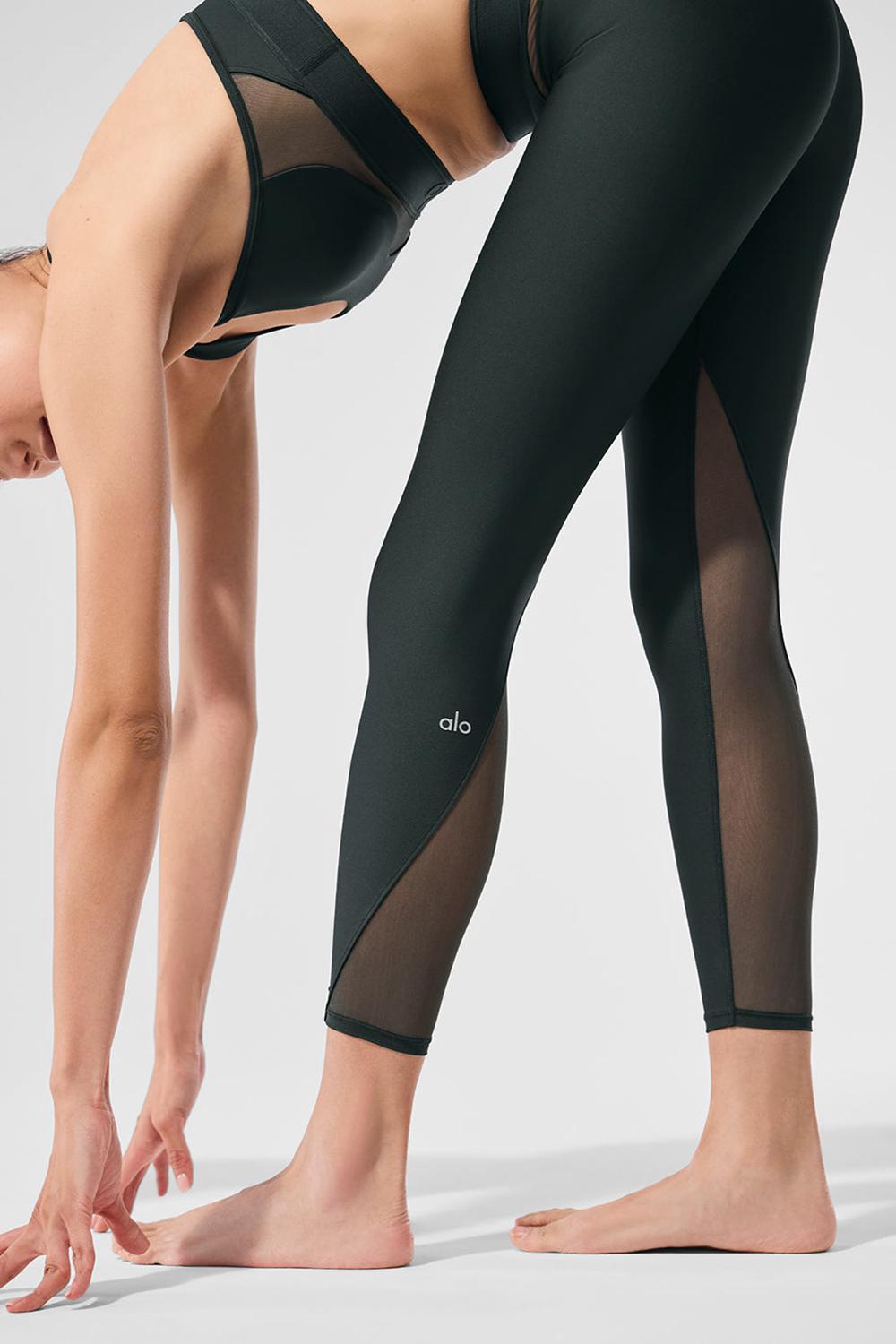 Leggins Alo Yoga Airlift High-Waist 7/8 Rebel Mujer Verde | España  PBMN-82316
