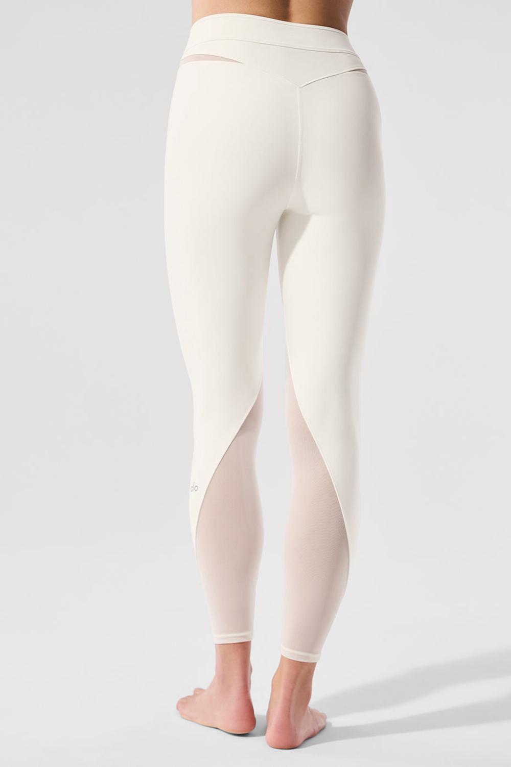 Leggins Alo Yoga Airlift High-Waist 7/8 Rebel Mujer Ivory | España  ISZT-51870
