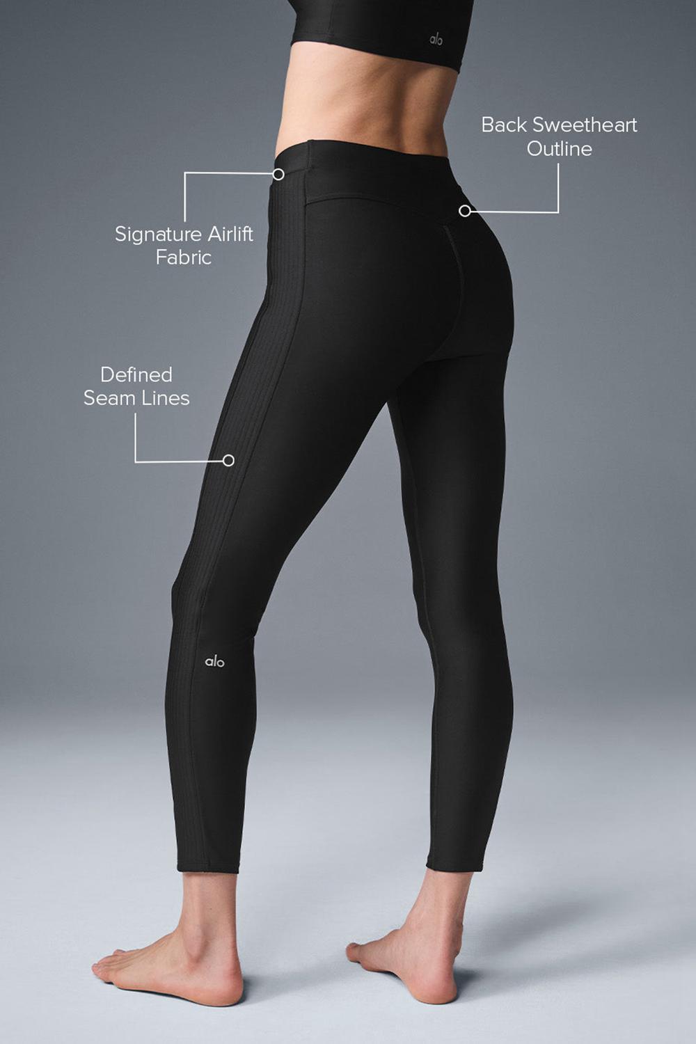 Leggins Alo Yoga Airlift High-Waist 7/8 Turn It Up Mujer Negras | España  HXIP-06719