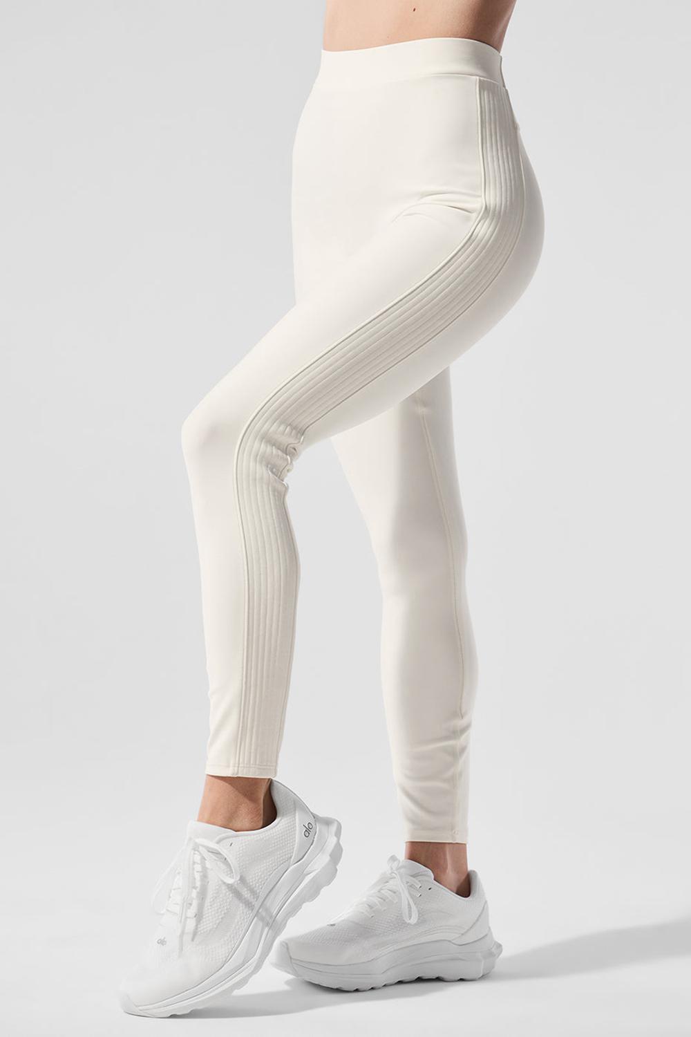 Leggins Alo Yoga Airlift High-Waist 7/8 Turn It Up Mujer Ivory | España  VTHW-62754