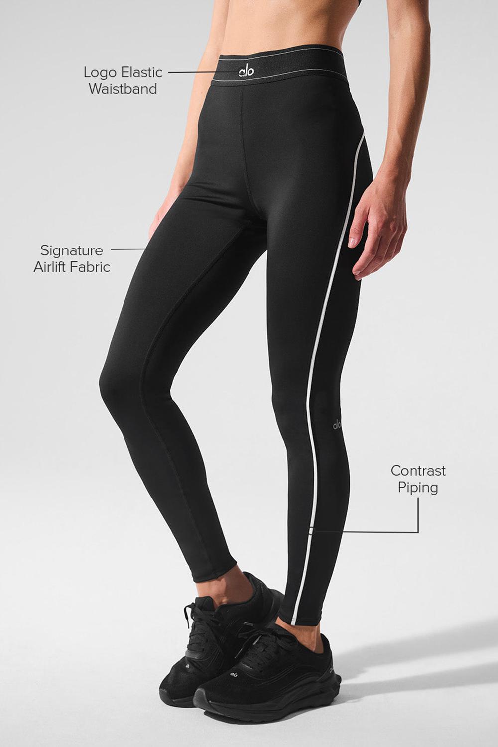 Leggins Alo Yoga Airlift High-Waist Suit Up Mujer Negras Blancas | España  UQFP-59730