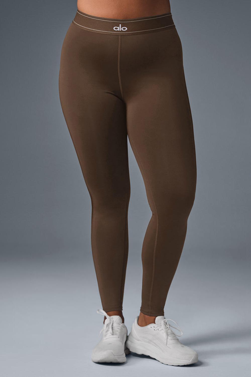 Leggins Alo Yoga Airlift High-Waist Suit Up Mujer Espresso | España  YKQC-48379