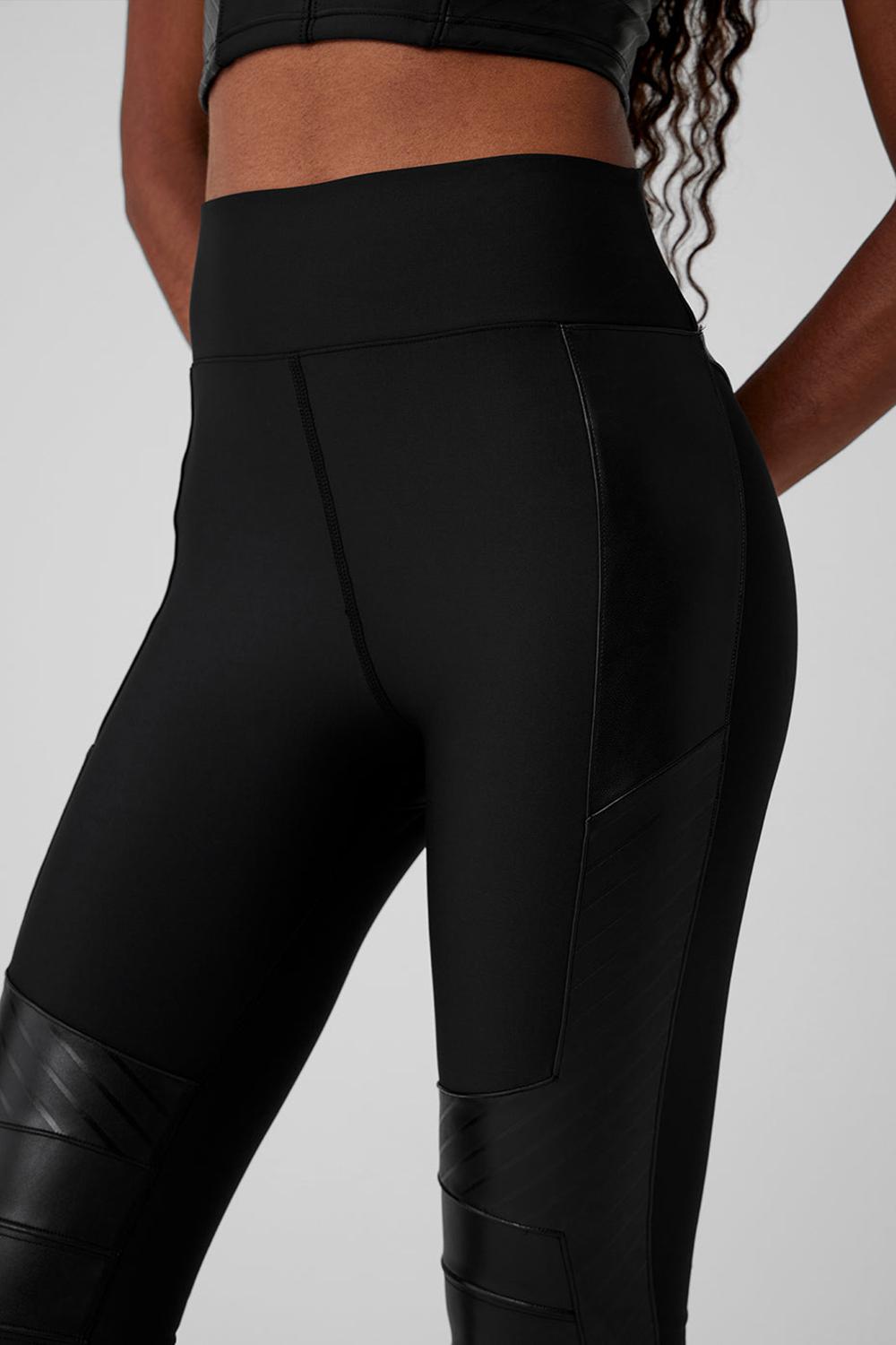 Leggins Alo Yoga Airlift Winter Warm High-Waist Supermoto Mujer Negras | España  LITO-65430