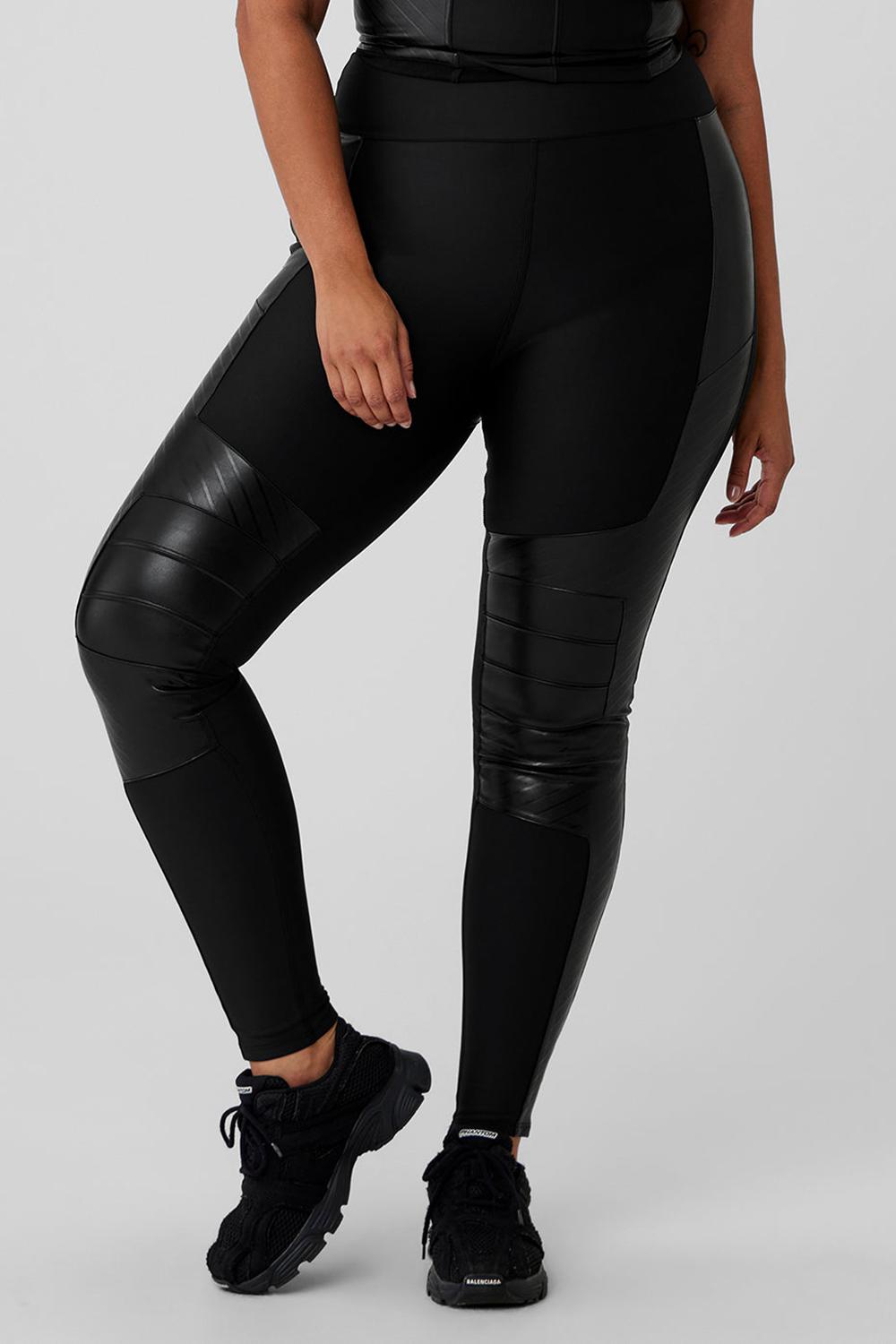 Leggins Alo Yoga Airlift Winter Warm High-Waist Supermoto Mujer Negras | España  LITO-65430