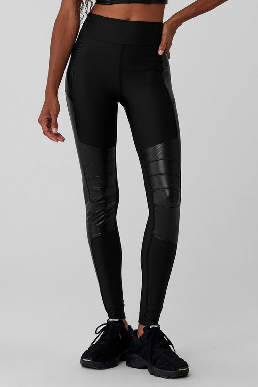 Leggins Alo Yoga Airlift Winter Warm High-Waist Supermoto Mujer Negras | España  LITO-65430