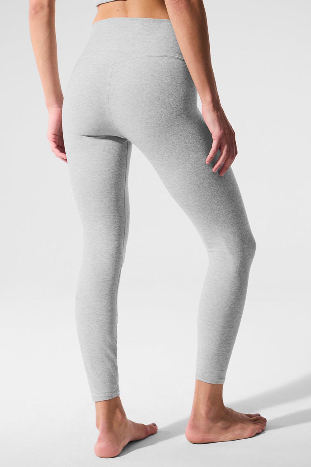 Leggins Alo Yoga Alosoft High-Waist 7/8 Highlight Mujer Gris | España  PDZG-89023