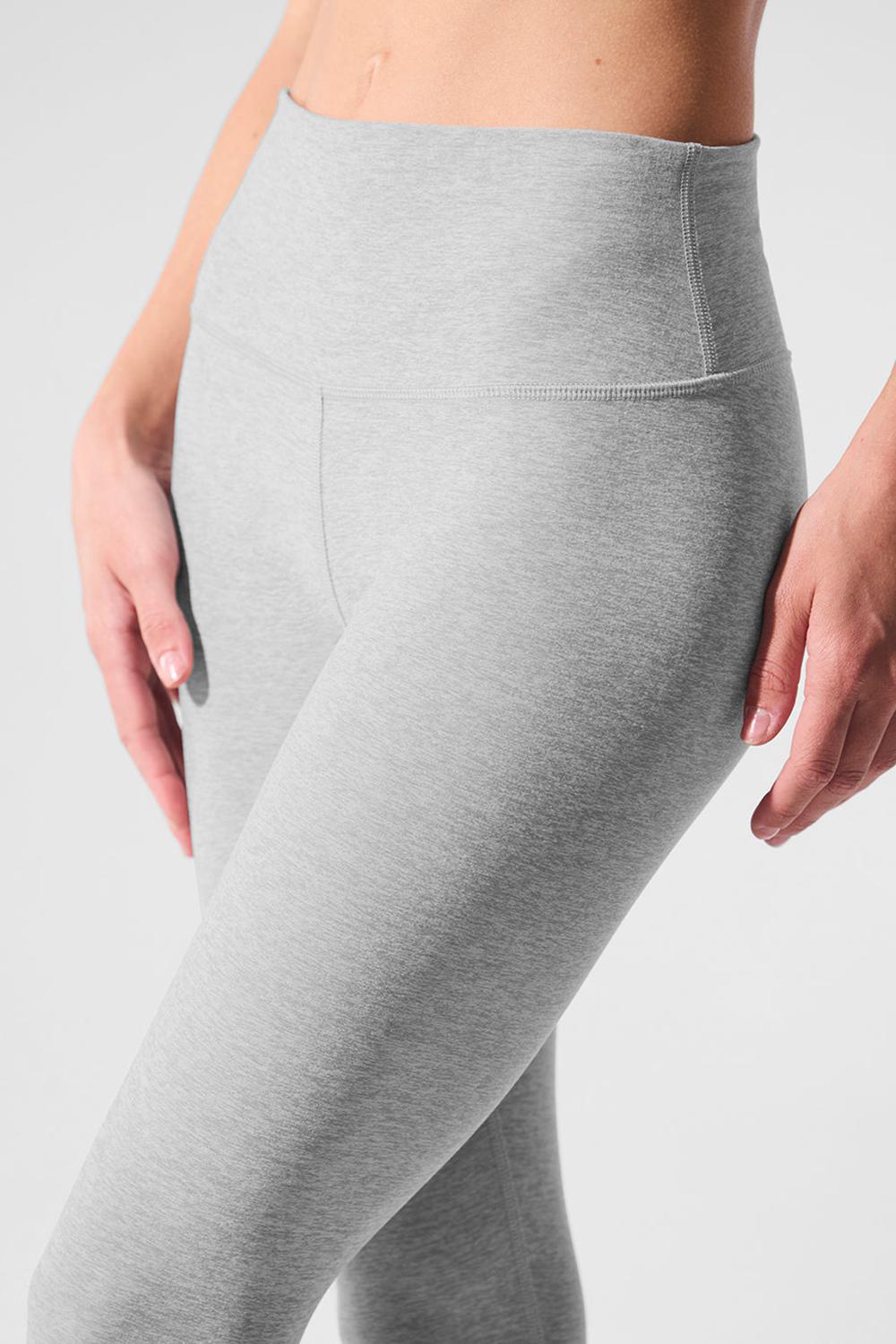 Leggins Alo Yoga Alosoft High-Waist 7/8 Highlight Mujer Gris | España  PDZG-89023