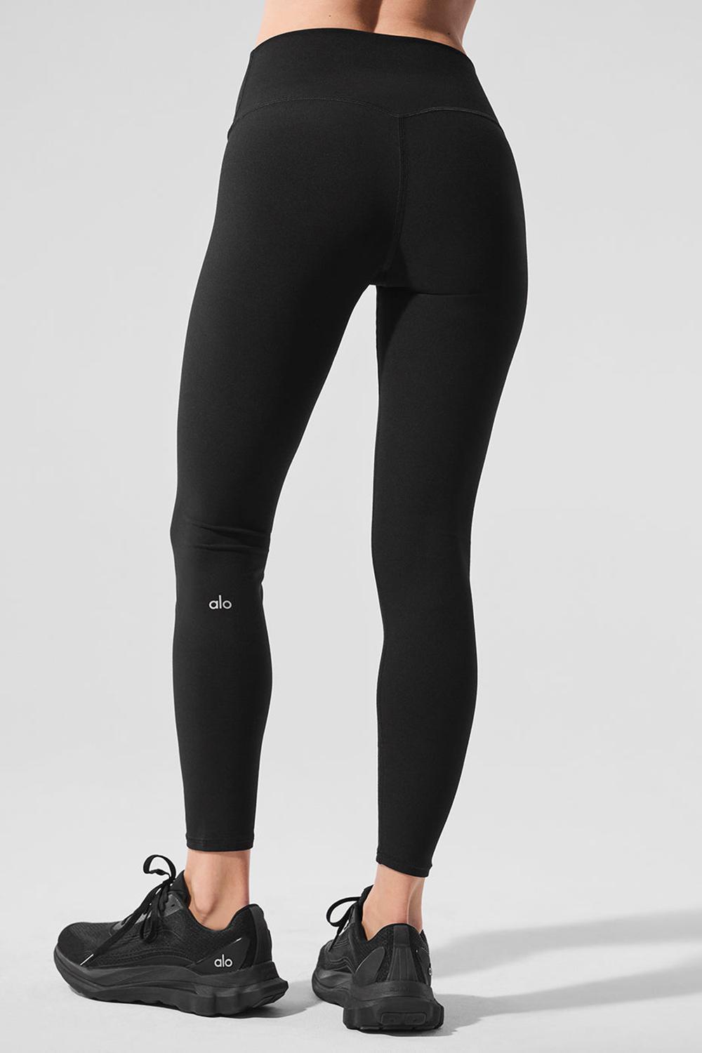 Leggins Alo Yoga Alosoft High-Waist 7/8 Highlight Mujer Negras | España  VXEK-06724