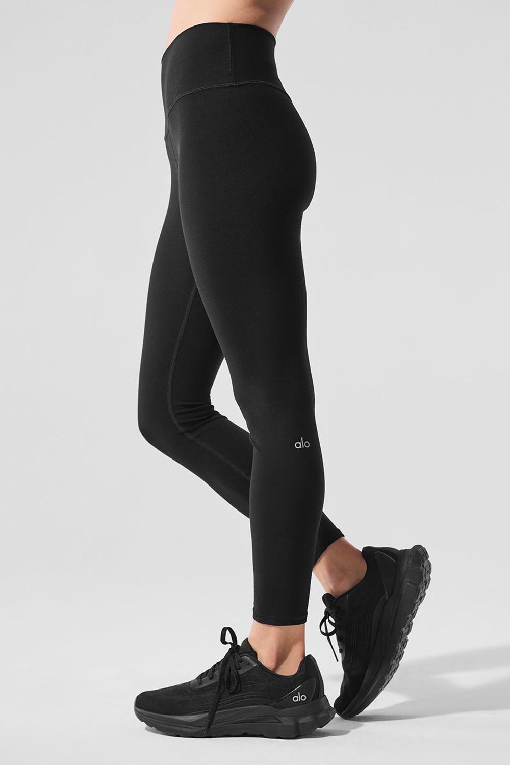 Leggins Alo Yoga Alosoft High-Waist 7/8 Highlight Mujer Negras | España  VXEK-06724