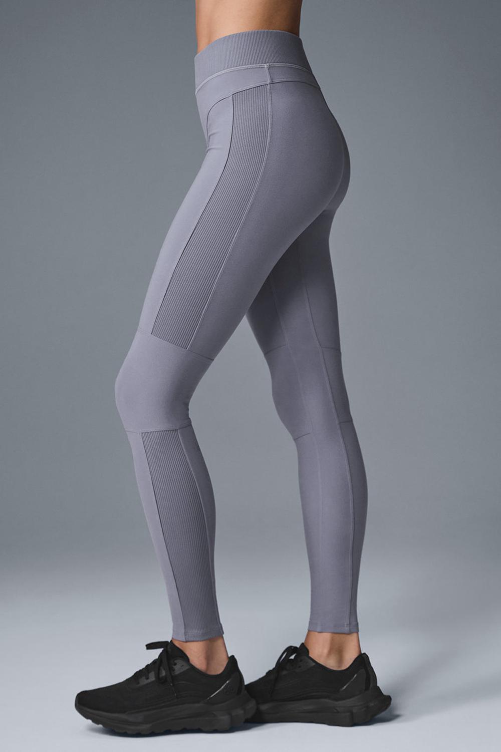 Leggins Alo Yoga Alosoft High-Waist Head Start Mujer Fog | España  XOMB-68045