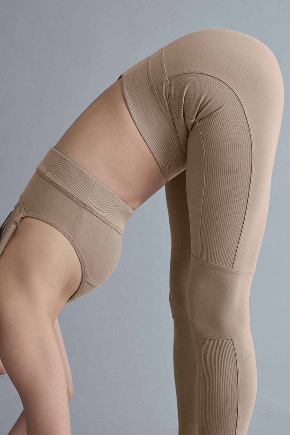 Leggins Alo Yoga Alosoft High-Waist Head Start Mujer Gravel | España  PMWN-30275