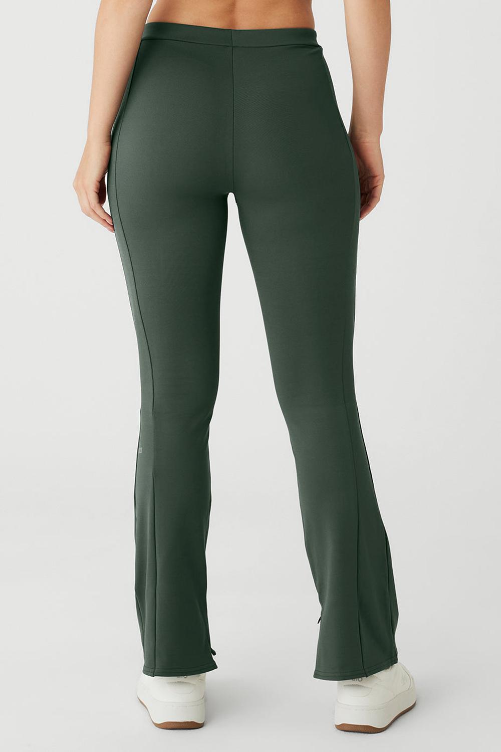 Leggins Alo Yoga High-Waist 7/8 Zip It Flare Mujer Verde Menta | España  VMZW-81675