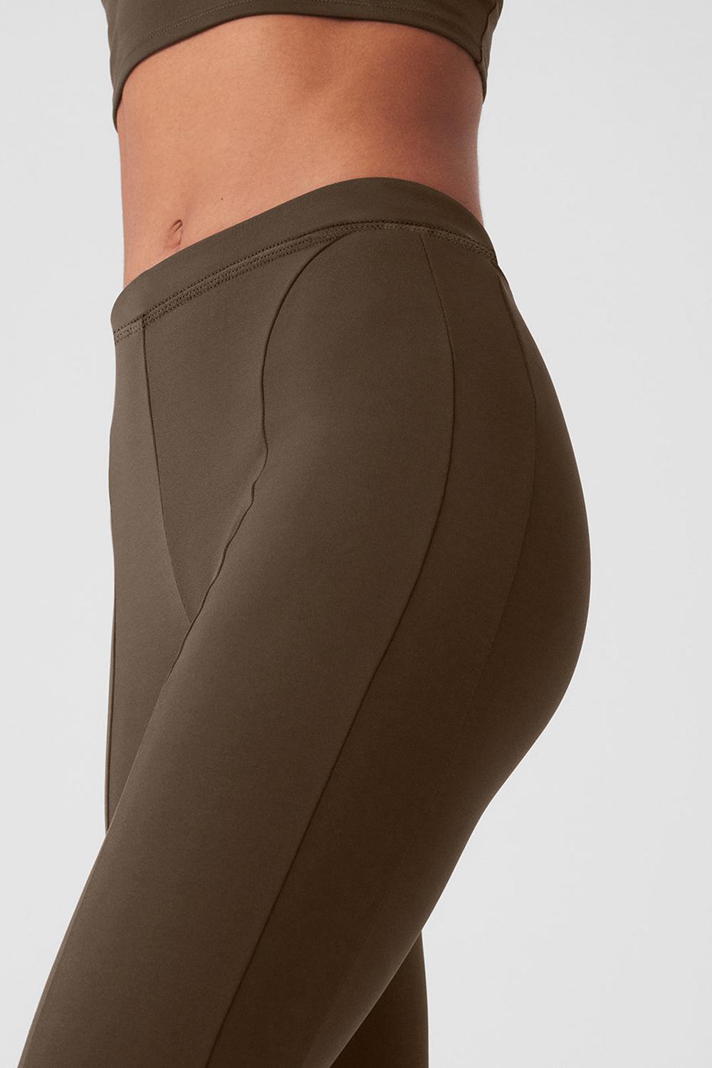 Leggins Alo Yoga High-Waist 7/8 Zip It Flare Mujer Espresso | España  NGPT-56198