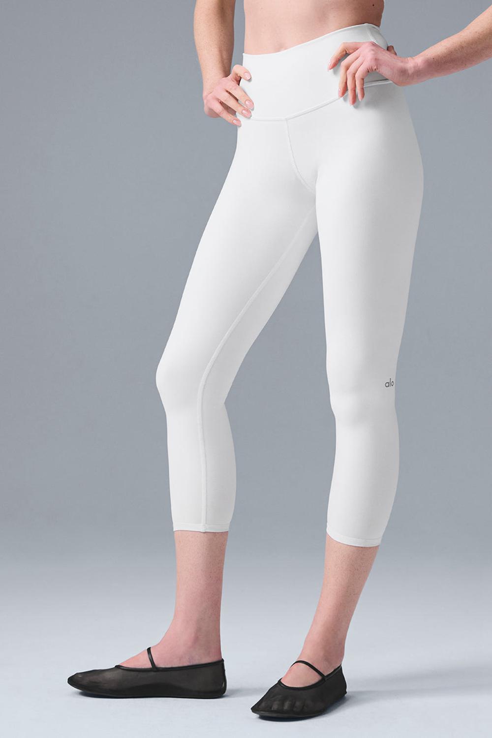Leggins Alo Yoga High-Waist Airbrushris Mujer Blancas | España  WARC-87643