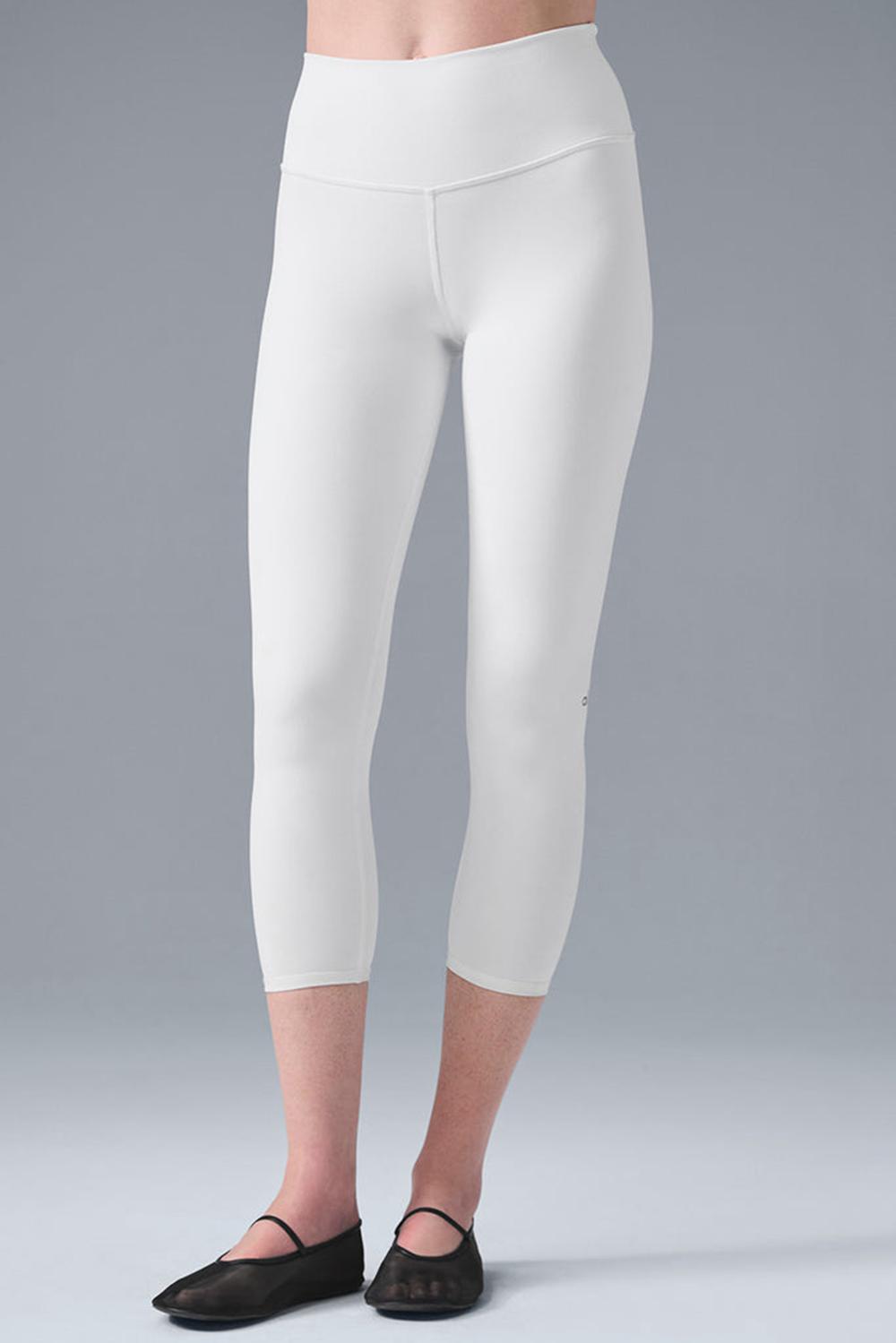 Leggins Alo Yoga High-Waist Airbrushris Mujer Blancas | España  WARC-87643