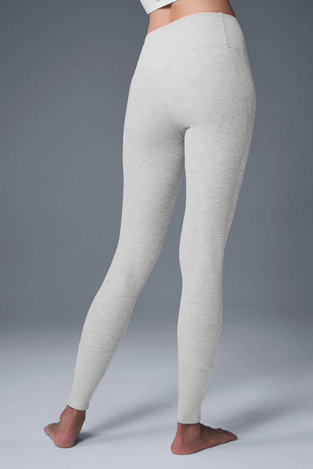 Leggins Alo Yoga High-Waist Alosoft Lounge Mujer Gris | España  BUVX-62751