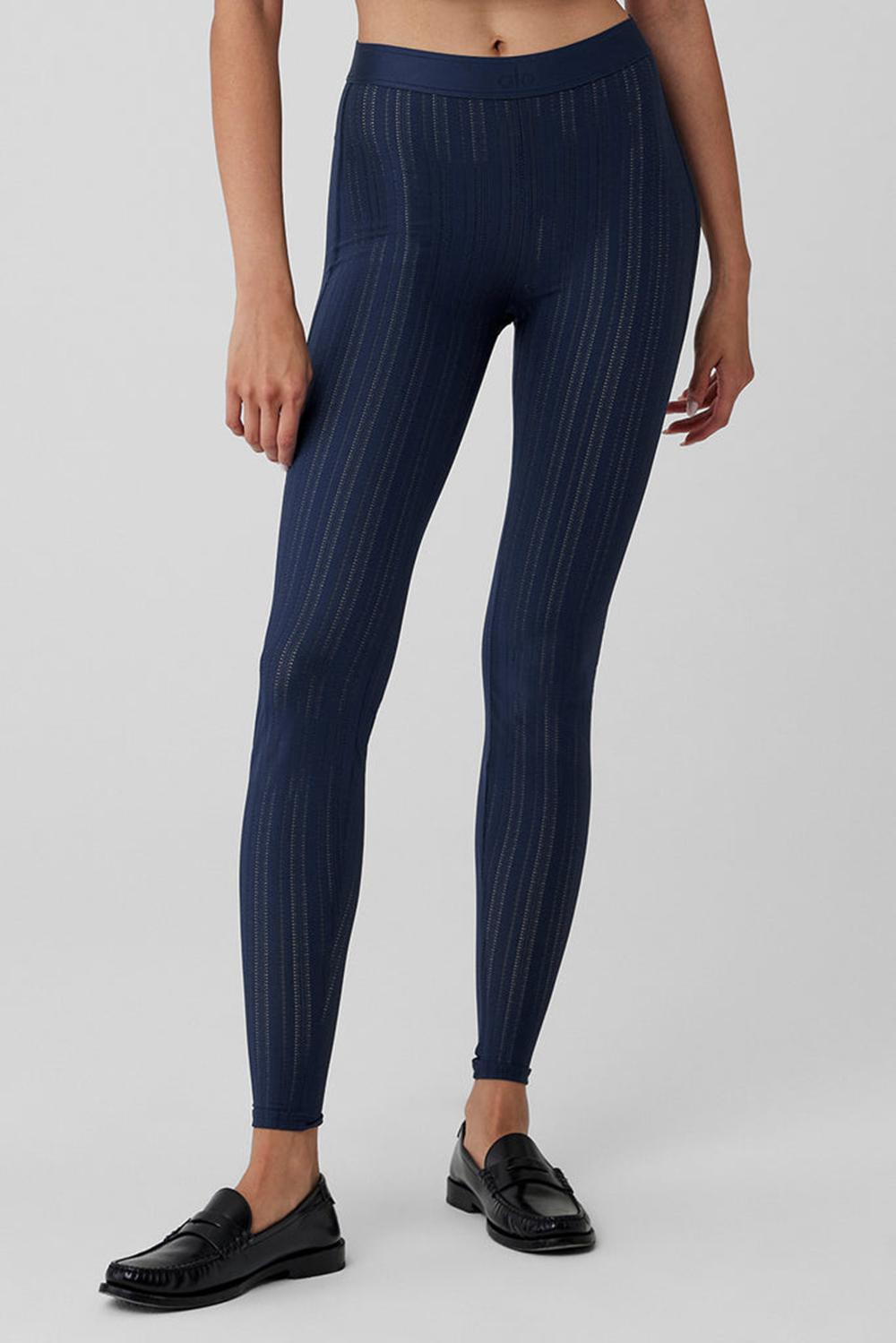 Leggins Alo Yoga High-Waist Euphoria Mujer Azul Marino | España  NEMW-12478