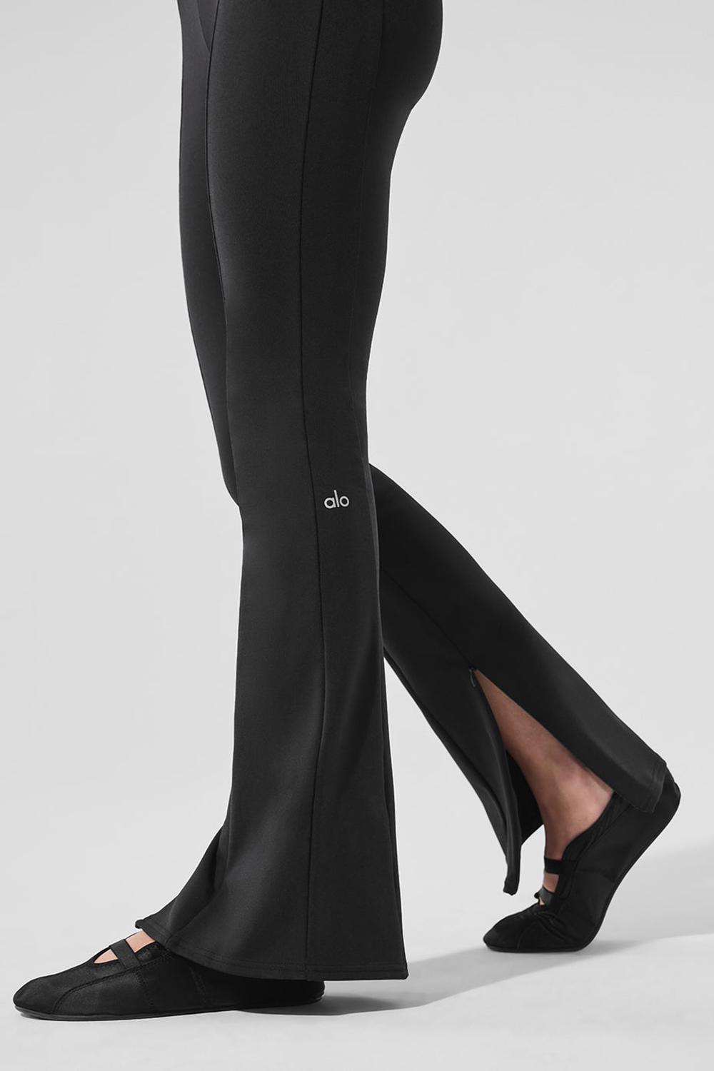 Leggins Alo Yoga High-Waist Zip It Flare Mujer Negras | España  TZSM-45730