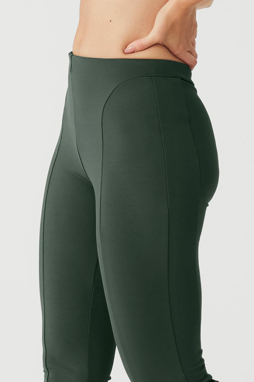 Leggins Alo Yoga High-Waist Zip It Flare Mujer Verde Menta | España  FQWJ-98520