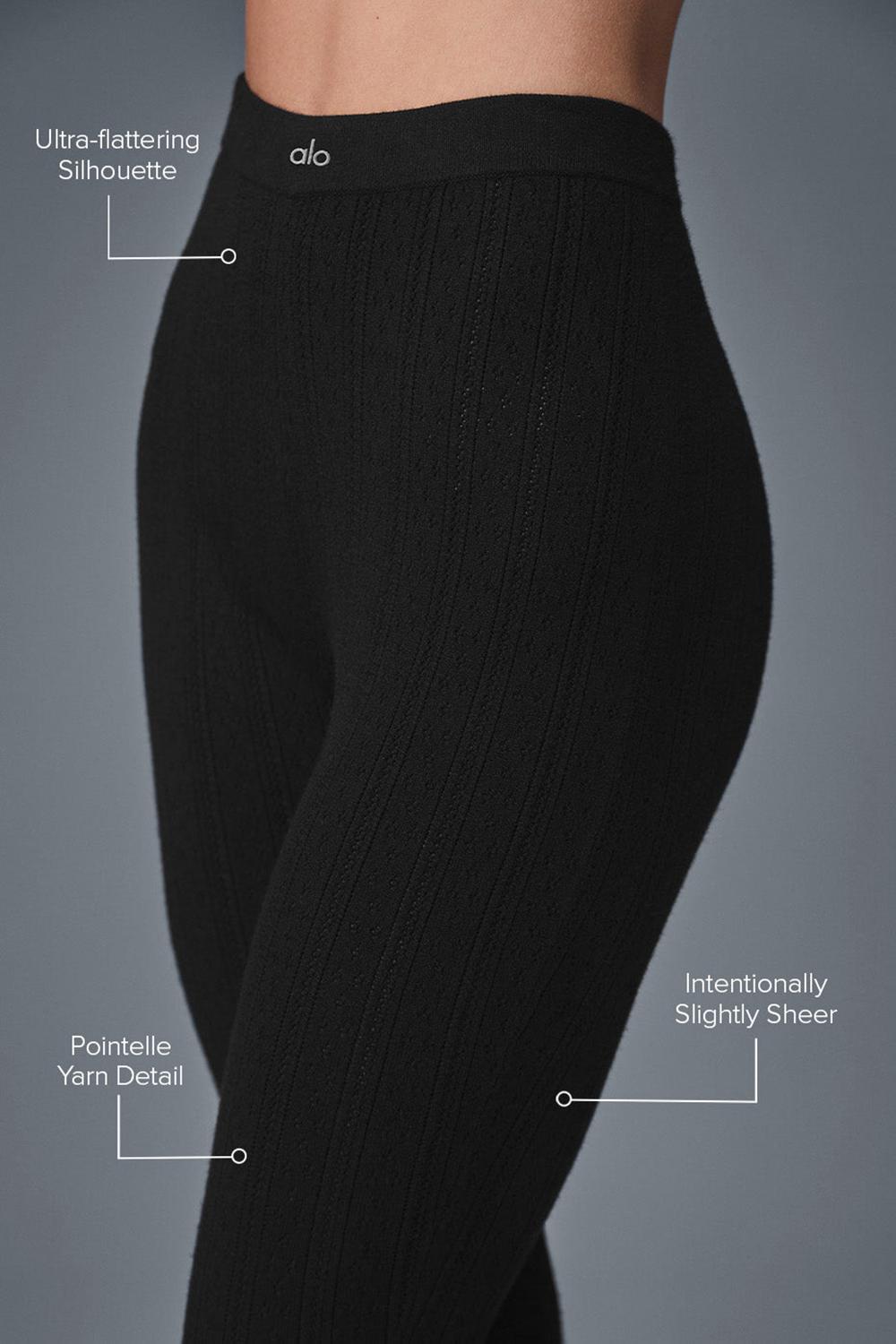 Leggins Alo Yoga Pointelle Sweater High-Waist Be Mine Mujer Negras | España  GPRB-37510