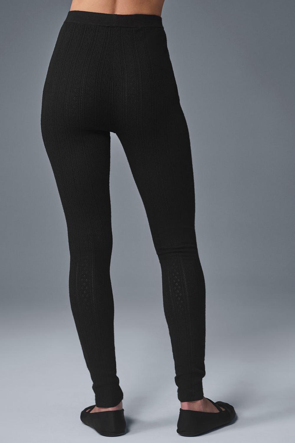 Leggins Alo Yoga Pointelle Sweater High-Waist Be Mine Mujer Negras | España  GPRB-37510