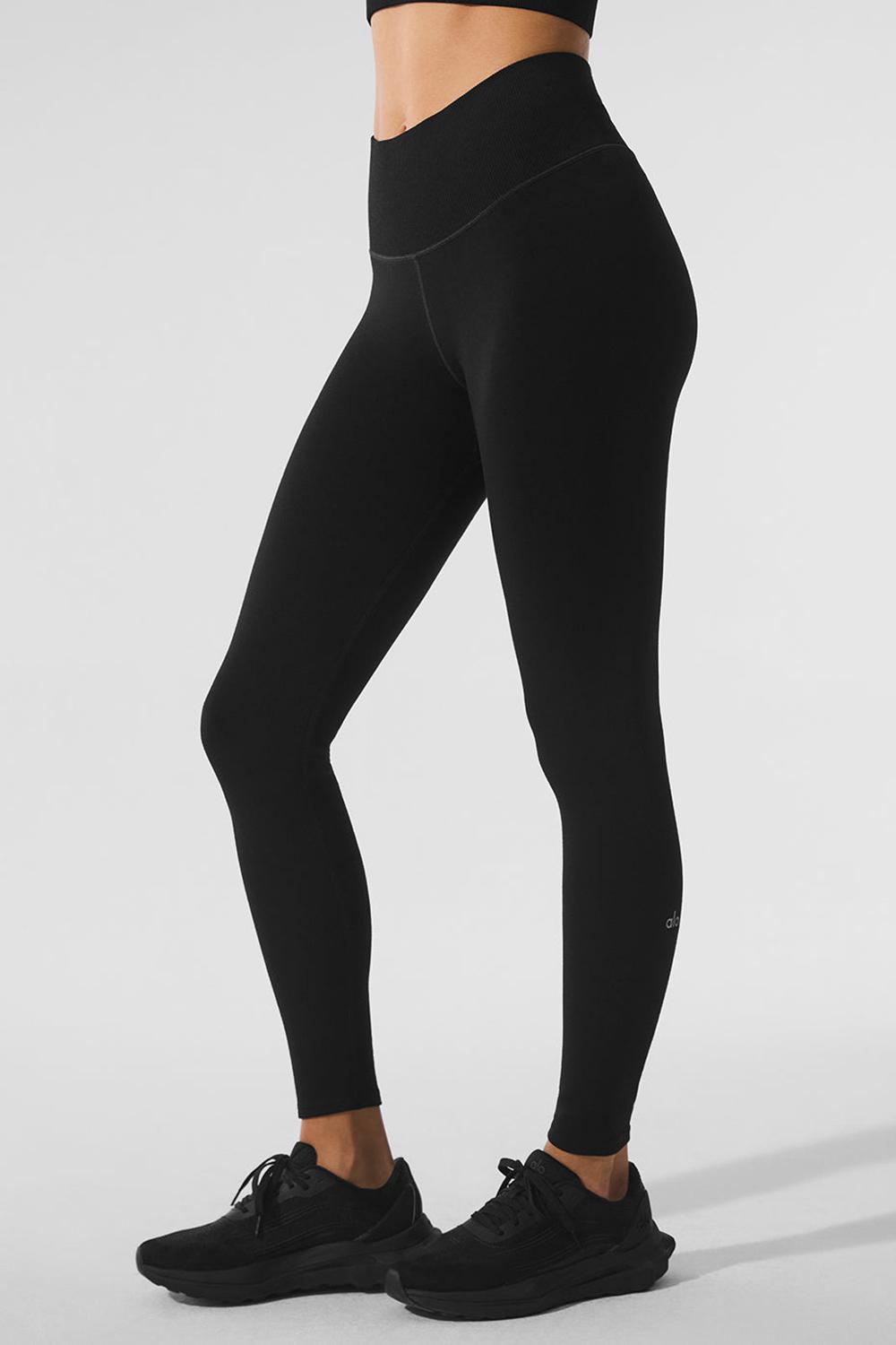 Leggins Alo Yoga Seamless Winter Warm Plush High-Waist 7/8 Mujer Negras | España  FEXZ-60983