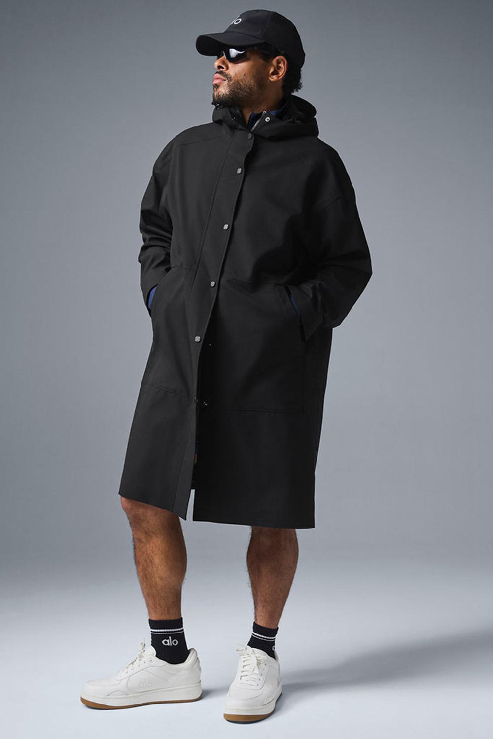 Long Coat Alo Yoga Rain Or Shine Hombre Negras | España  TJZU-68259