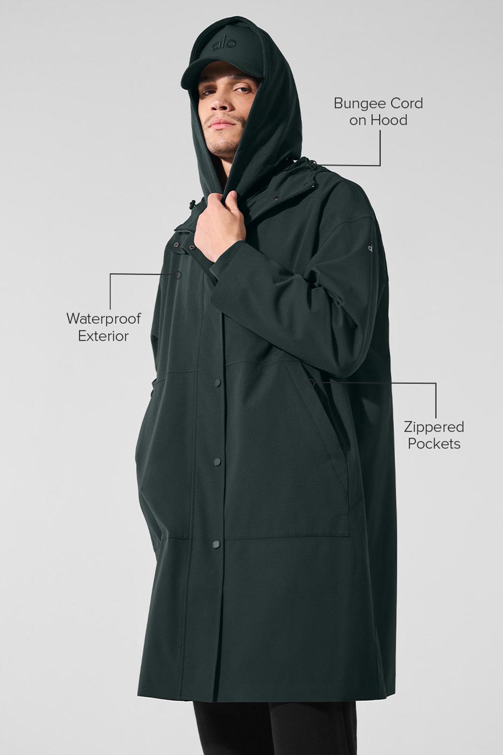 Long Coat Alo Yoga Rain Or Shine Hombre Verde | España  NVZC-73154