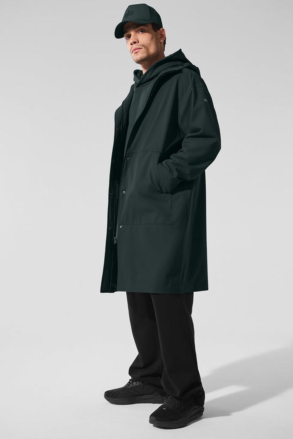 Long Coat Alo Yoga Rain Or Shine Hombre Verde | España  NVZC-73154