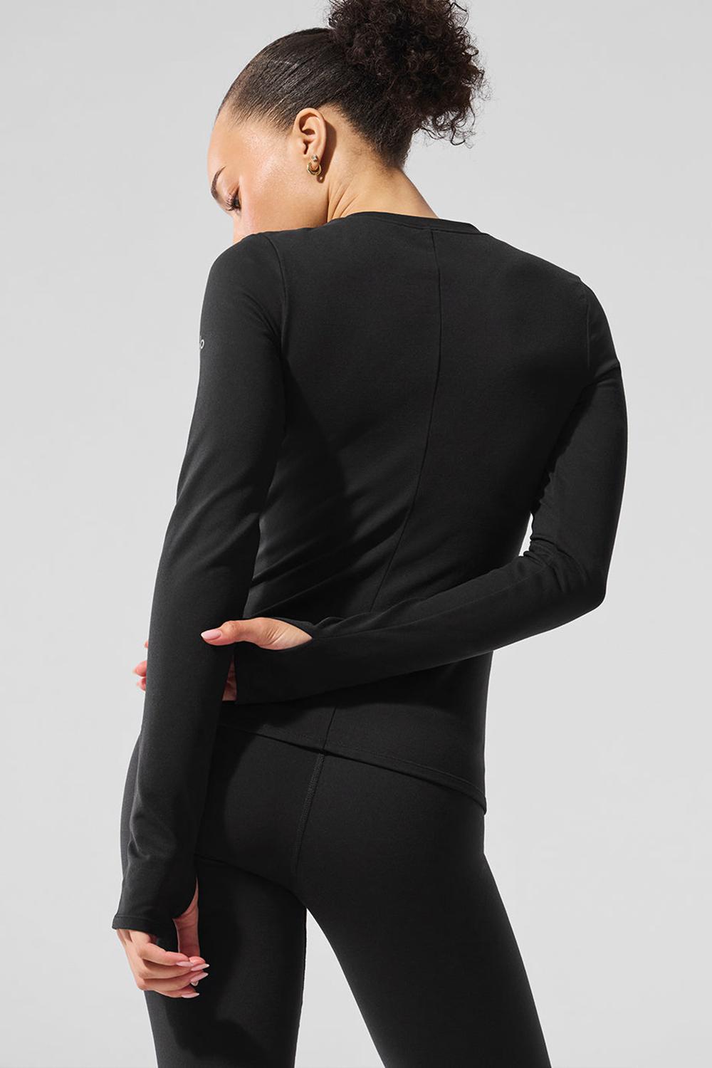 Manga Larga Alo Yoga Airbrush Winter Warm Nocturne Mujer Negras | España  RIPN-96581