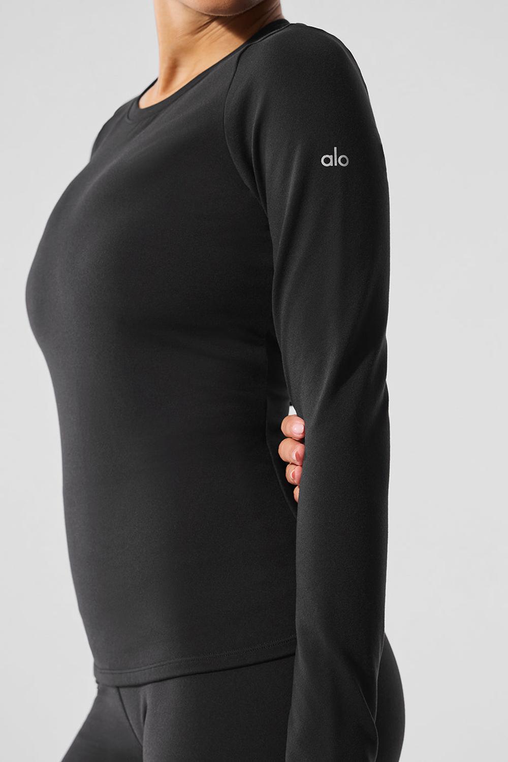 Manga Larga Alo Yoga Airbrush Winter Warm Nocturne Mujer Negras | España  RIPN-96581