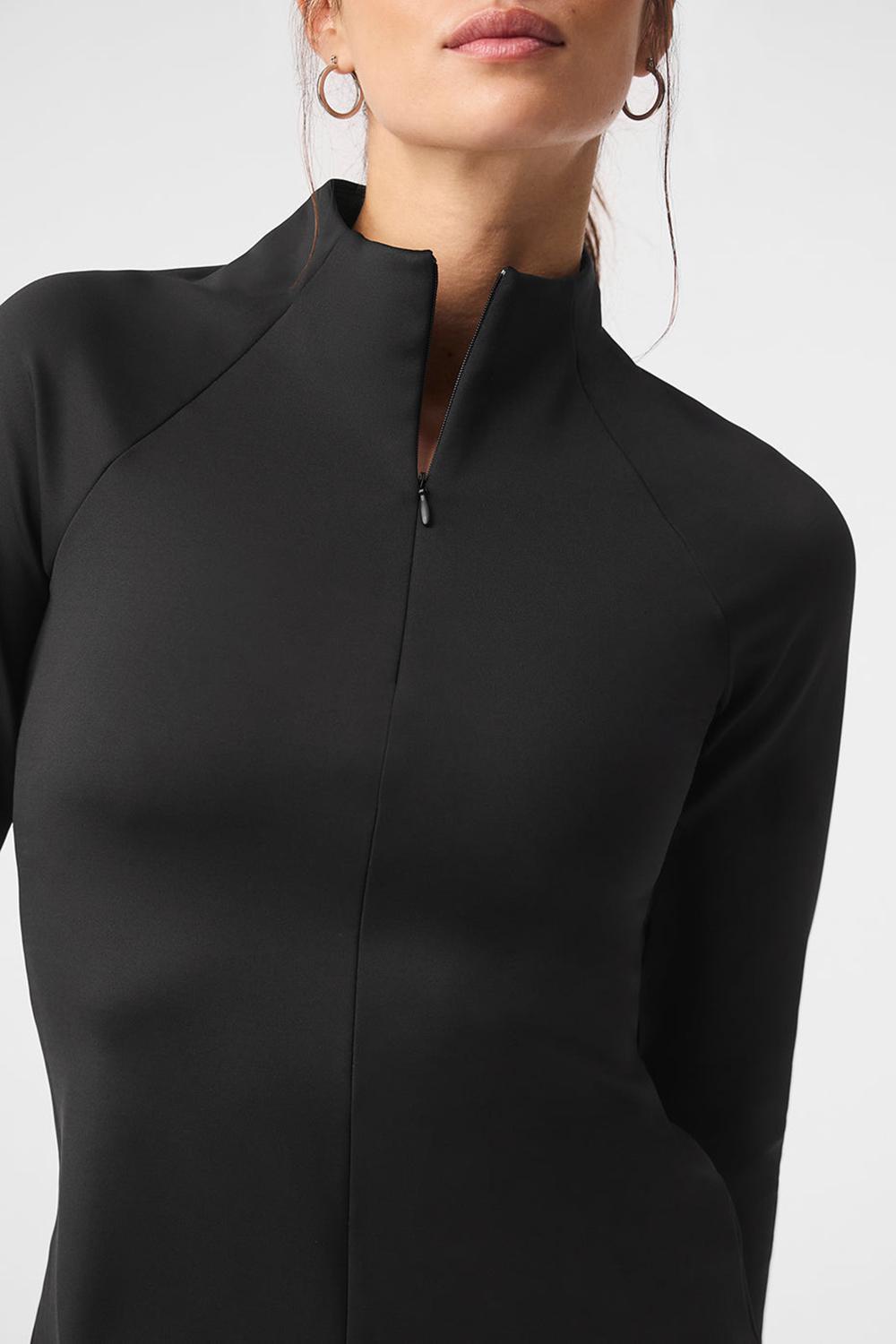 Manga Larga Alo Yoga Airlift Winter Warm 1/4 Zip Mujer Negras | España  WOHF-64179