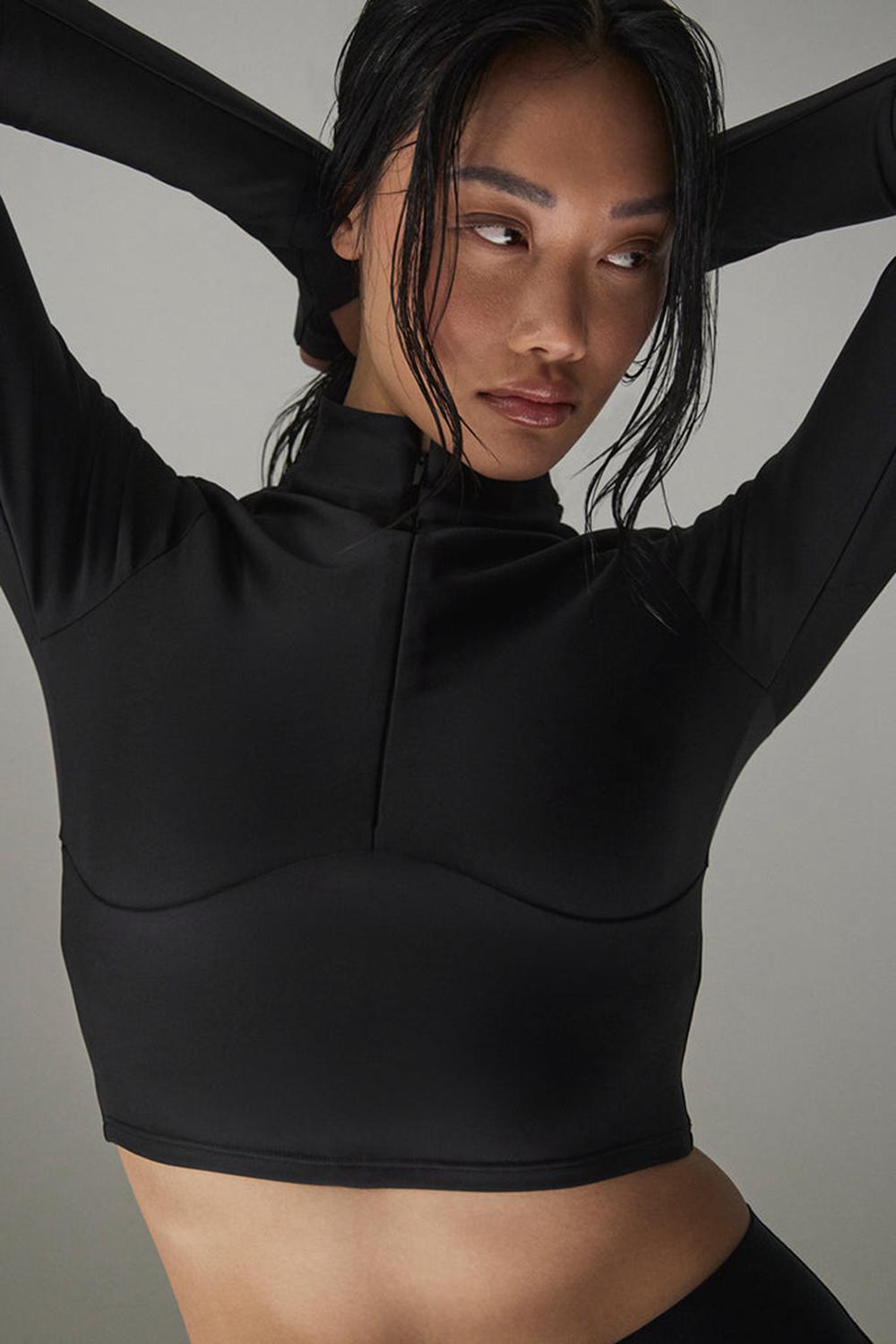 Manga Larga Alo Yoga Airlift Winter Warm Ski Time Mujer Negras | España  MRFO-28791